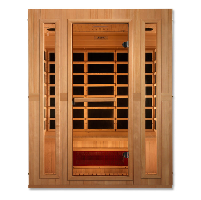 Dynamic - Hemlock 3-Person Infrared Sauna "MX-LS3-01" – 6 Carbon Panels