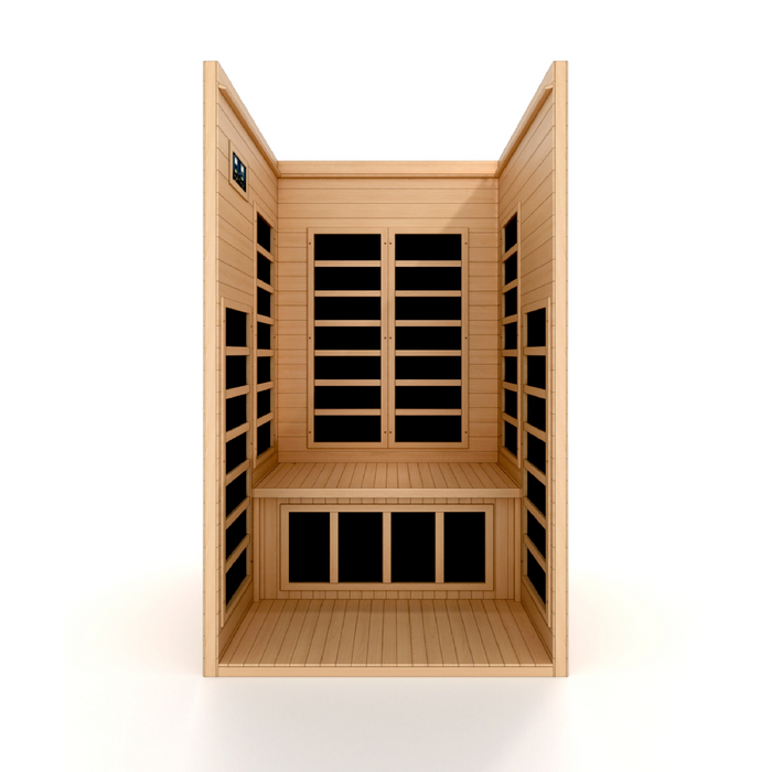 Dynamic "Gracia" 1-2 Person Low EMF FAR Infrared Sauna – Canadian Hemlock