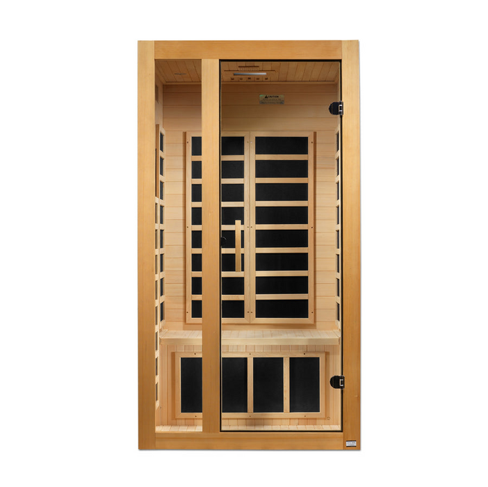 Dynamic "Gracia" 1-2 Person Low EMF FAR Infrared Sauna – Canadian Hemlock