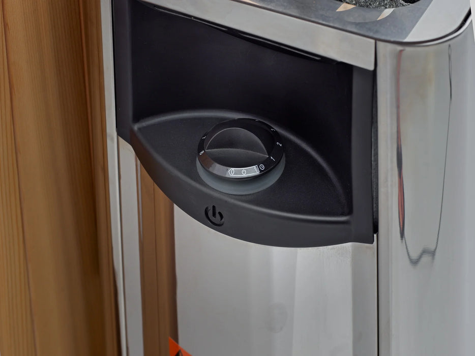 Golden Designs "Zurich" 4 Person Barrel with Bronze Privacy View - Traditional Steam Sauna -  Pacific Cedar