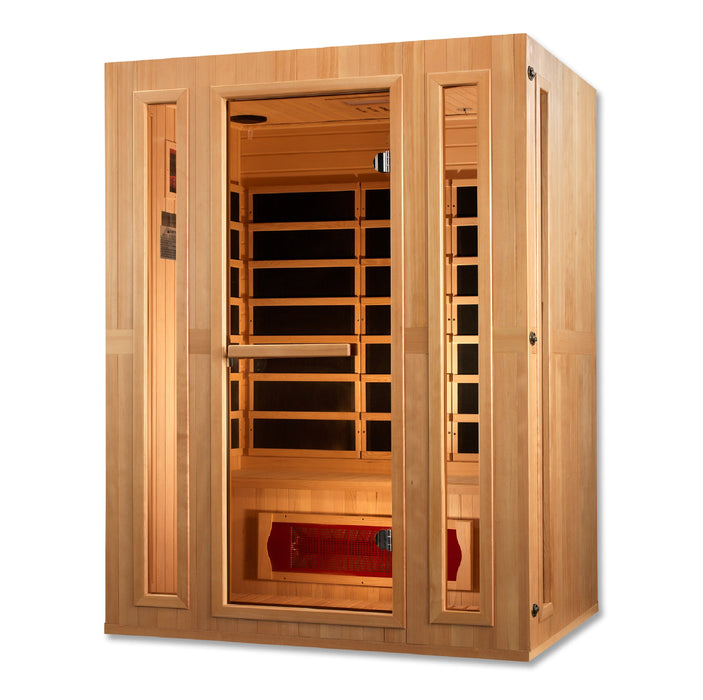 Dynamic - Hemlock 3-Person Infrared Sauna "MX-LS3-01" – 6 Carbon Panels