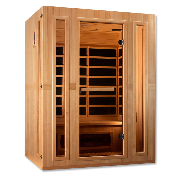 Dynamic - Hemlock 3-Person Infrared Sauna "MX-LS3-01" – 6 Carbon Panels