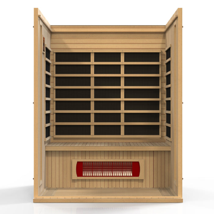 Dynamic - Hemlock 3-Person Infrared Sauna "MX-LS3-01" – 6 Carbon Panels